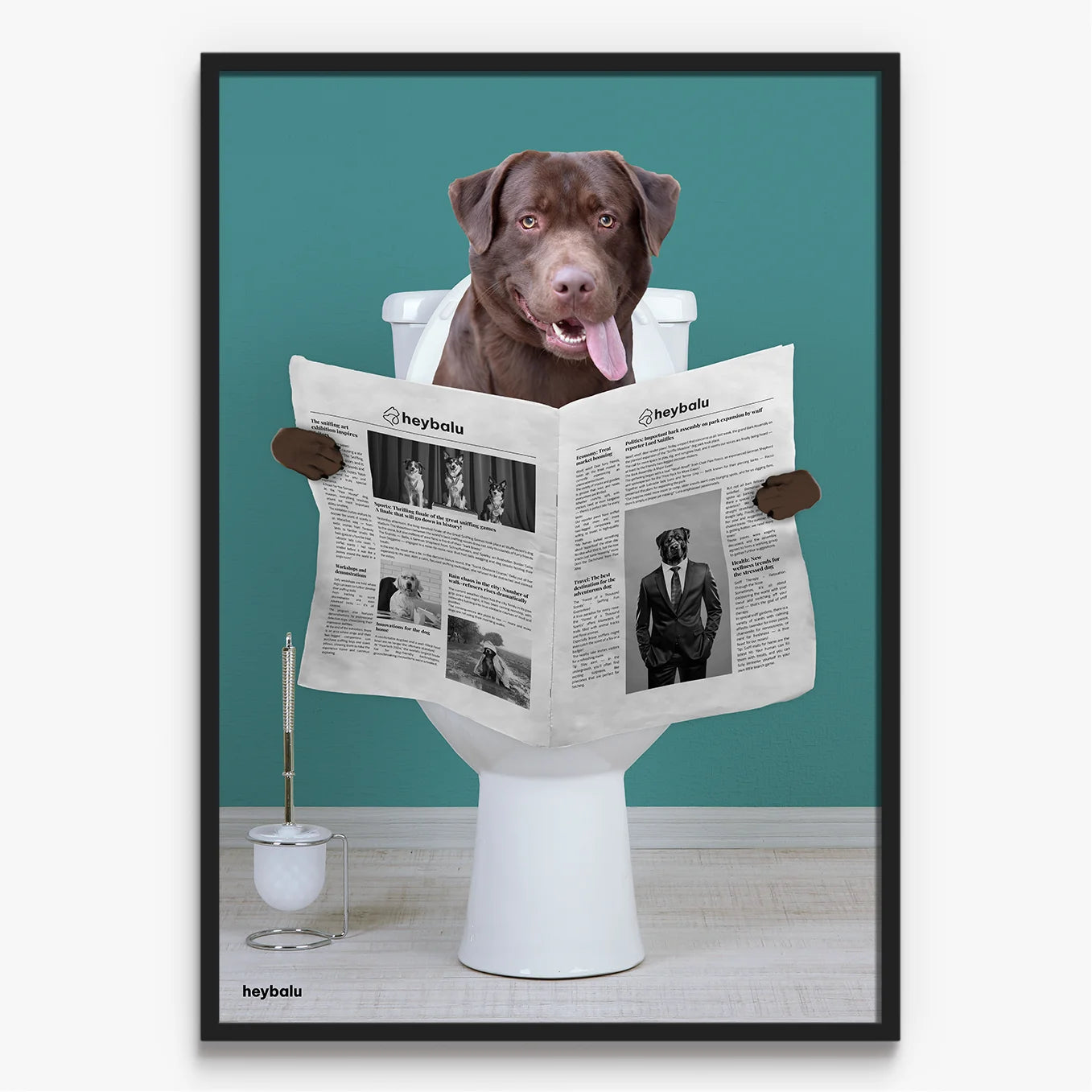 Personalized Dog Poster "Important Meeting"