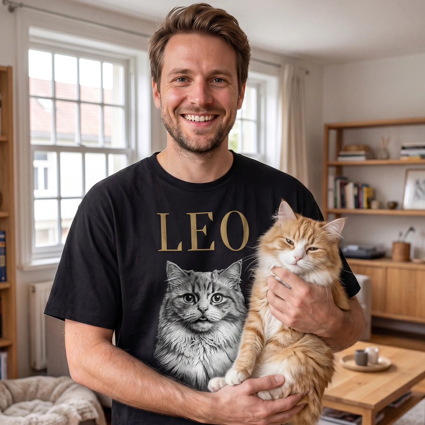 Personalized T-Shirt "Cat Retro"