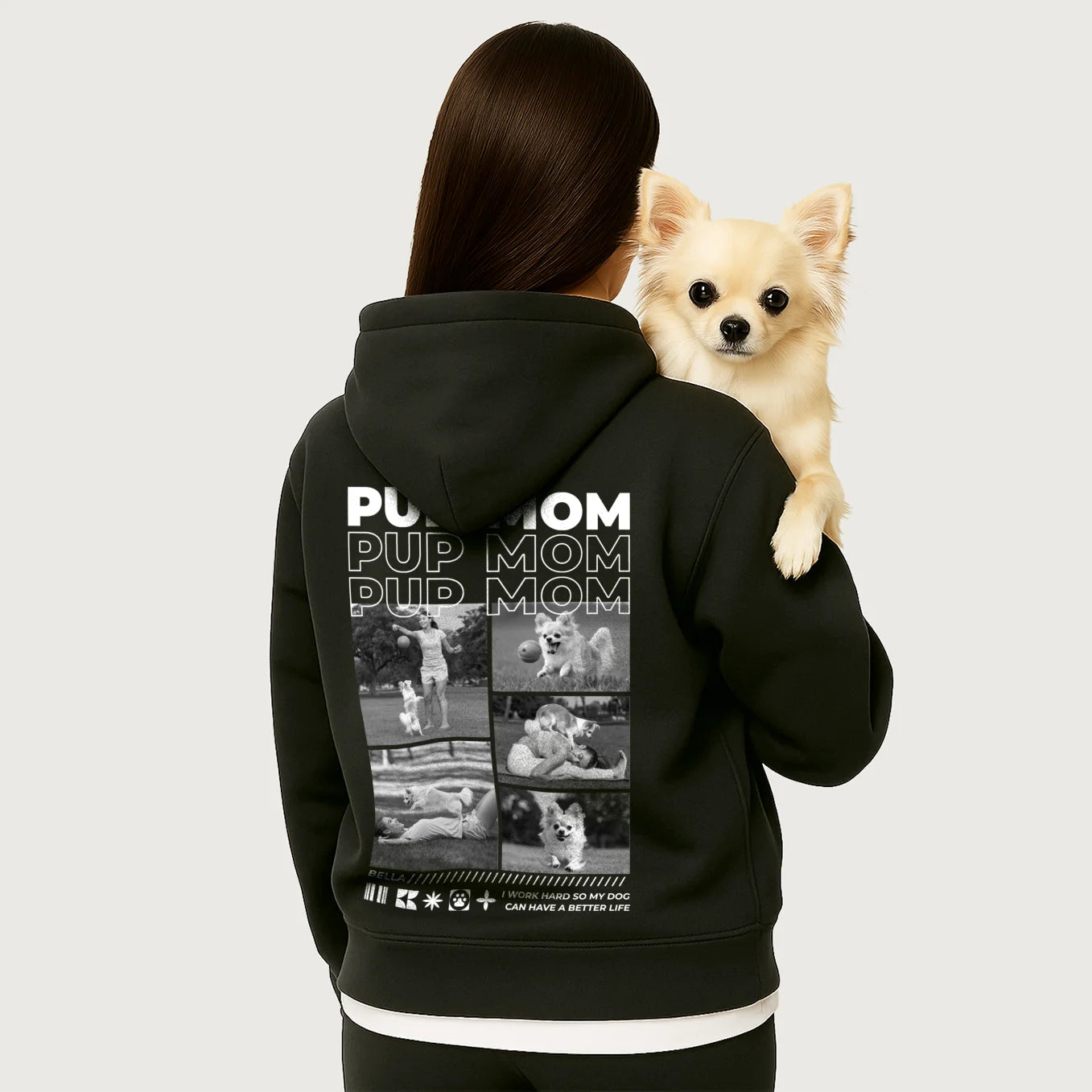 Personalized Hoodie "Dog Mom"