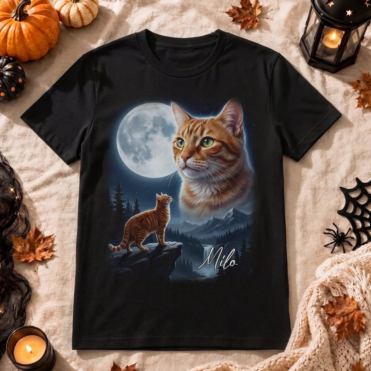 Personalized T-Shirt "Howling Cat"