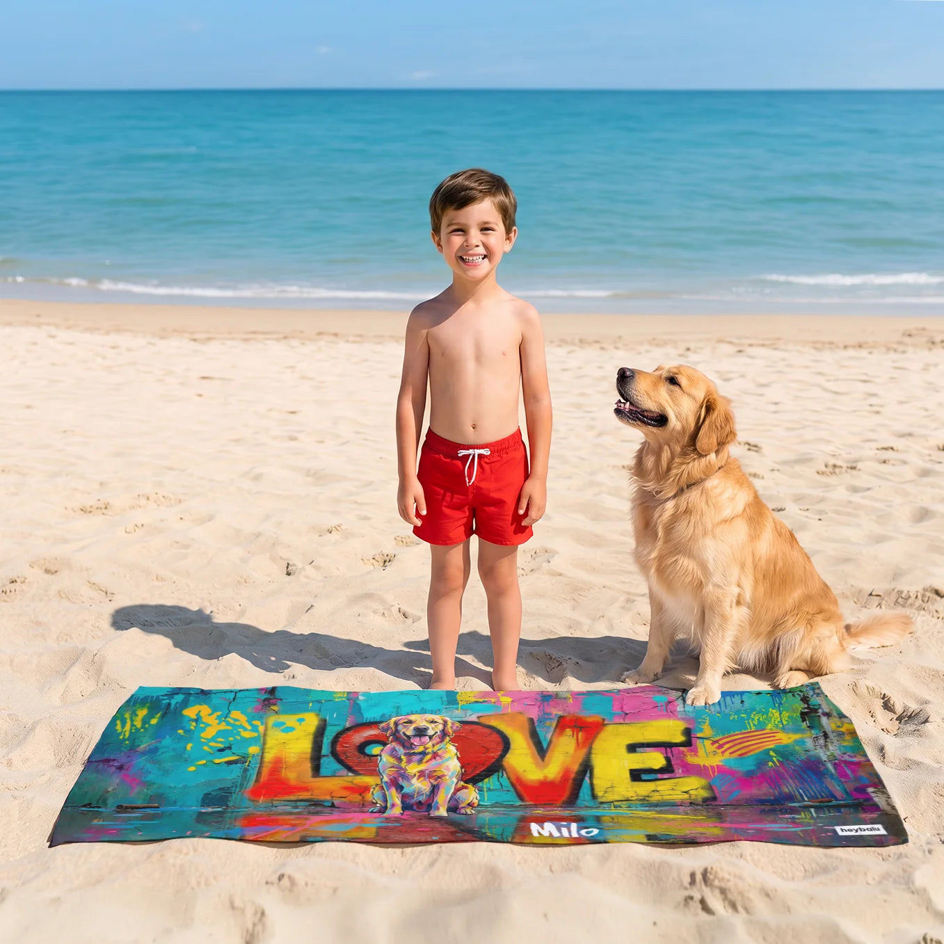 Personalized Towel "Love"