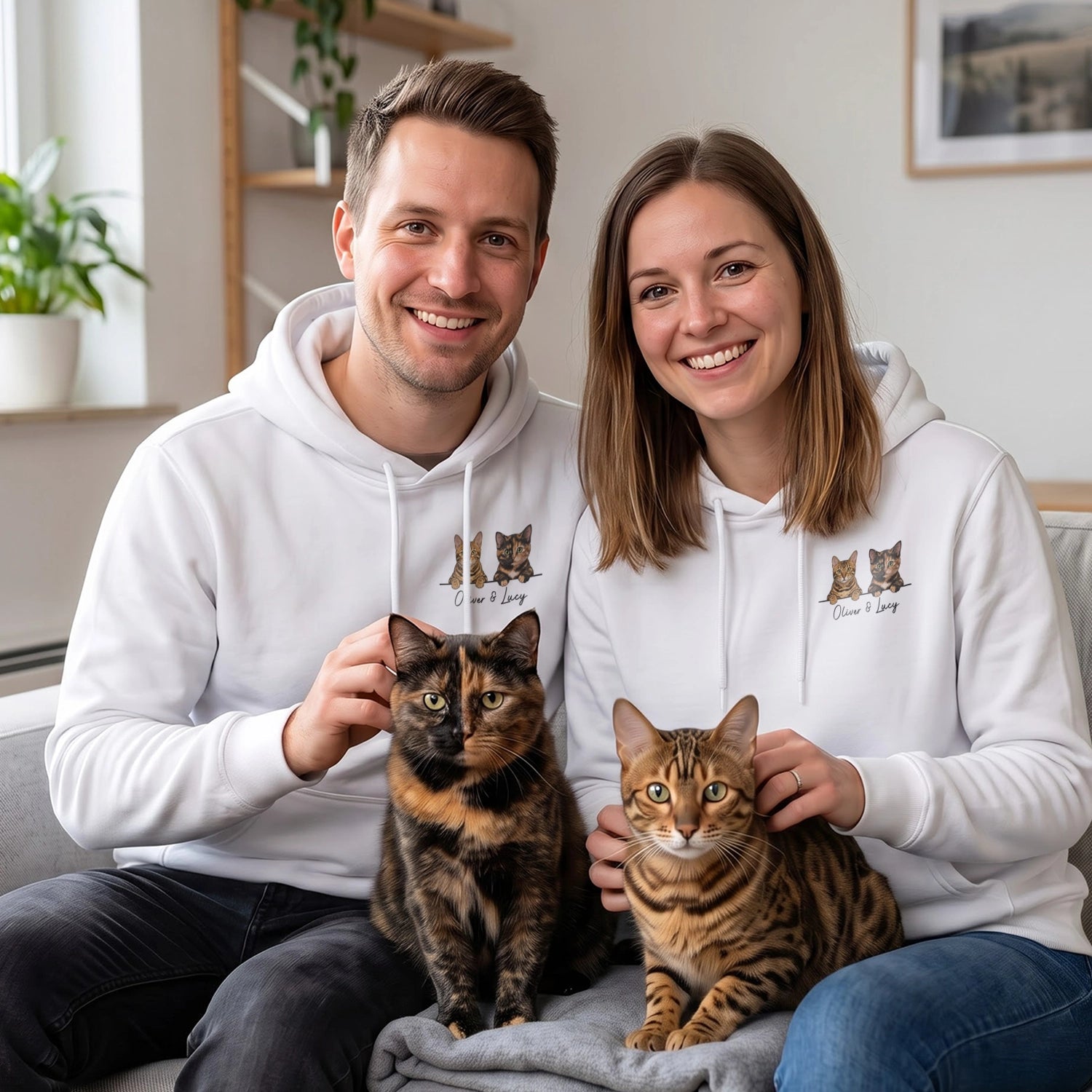 Personalized Hoodie "Cartoon Cat"