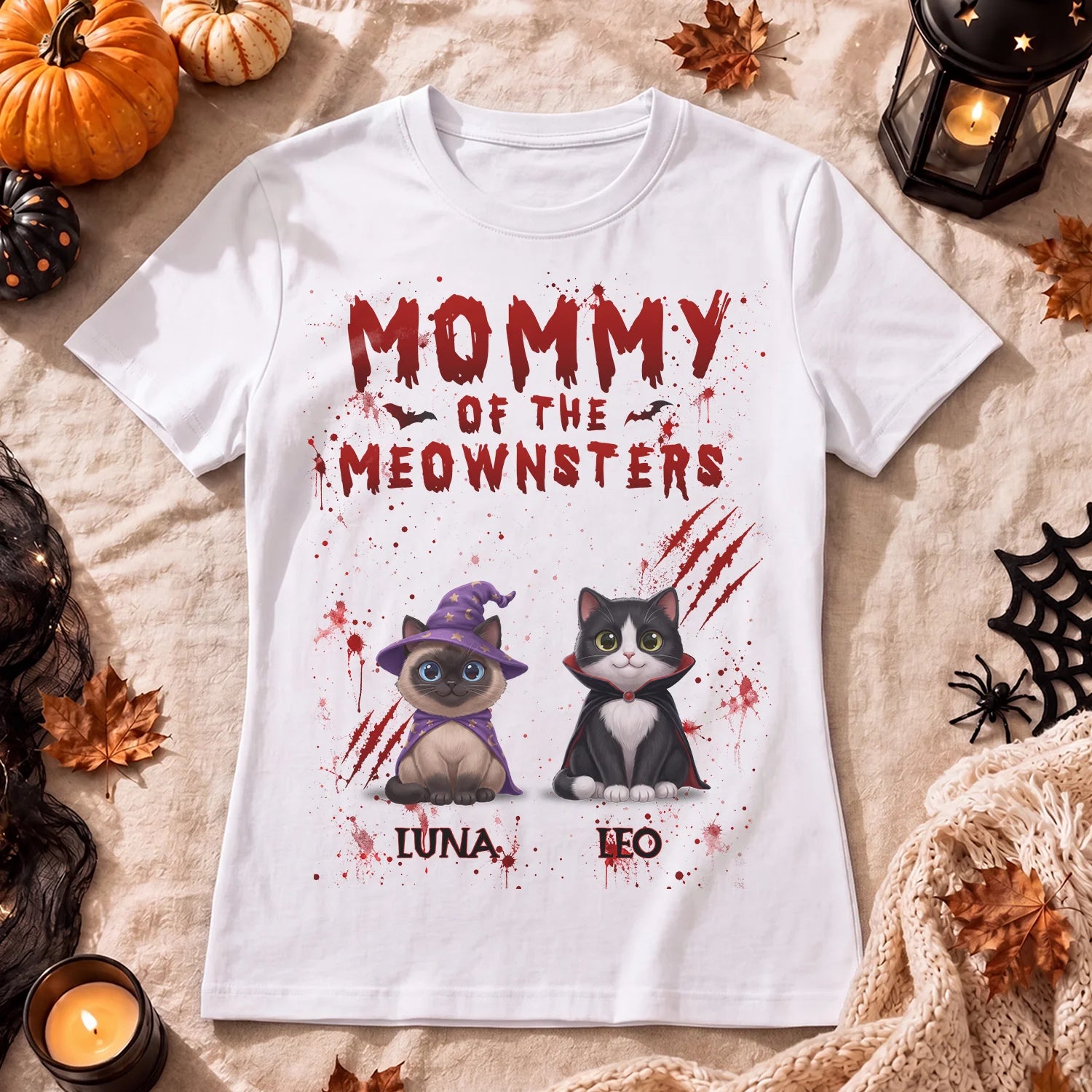 Personalized T-Shirt "Halloween Cat"