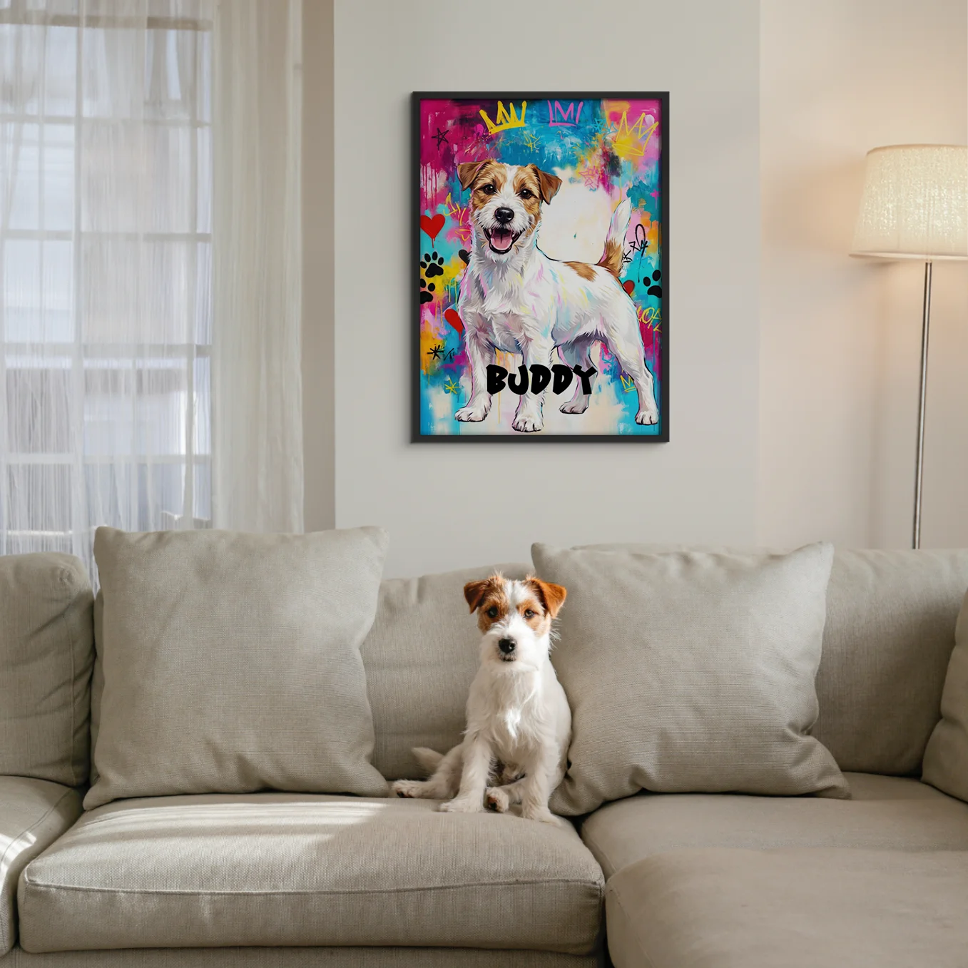 Personalized Pet Poster "Street Art"