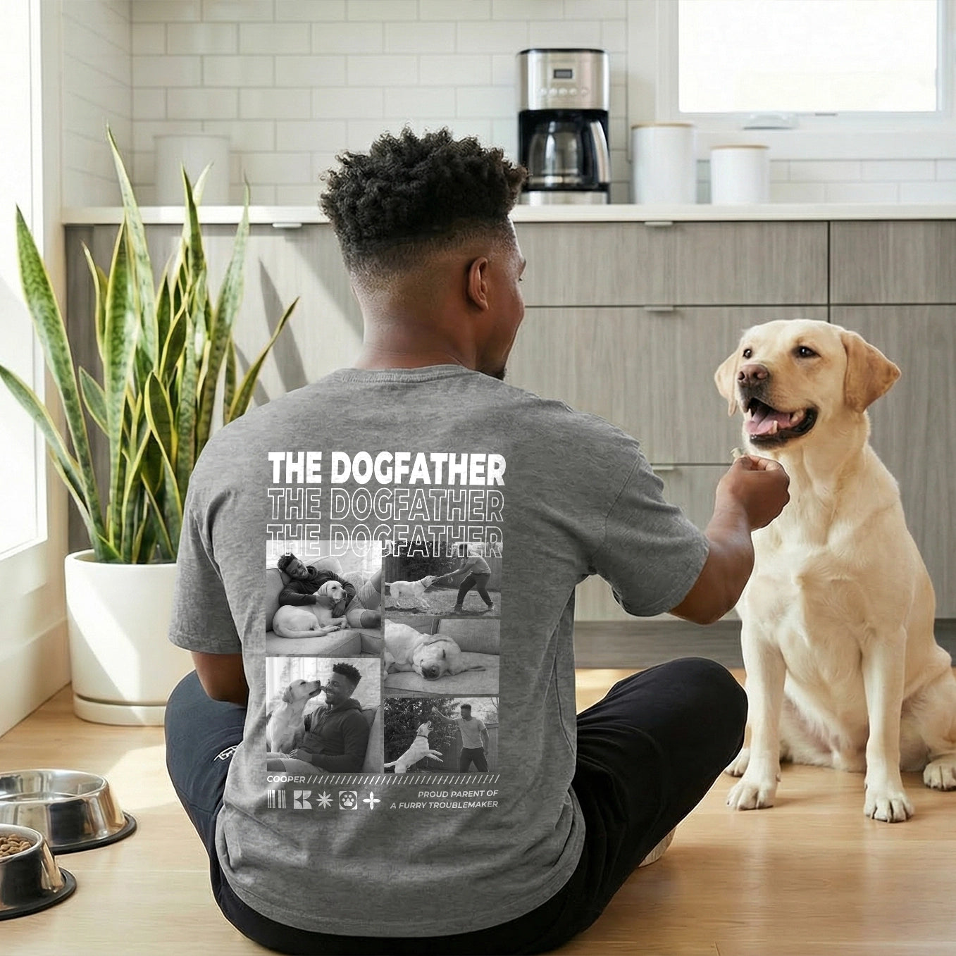 Personalized Oversized T-Shirt "Dog Dad"