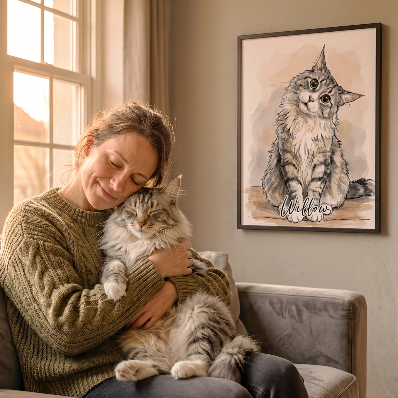 Personalized Poster "Sketch Cat"