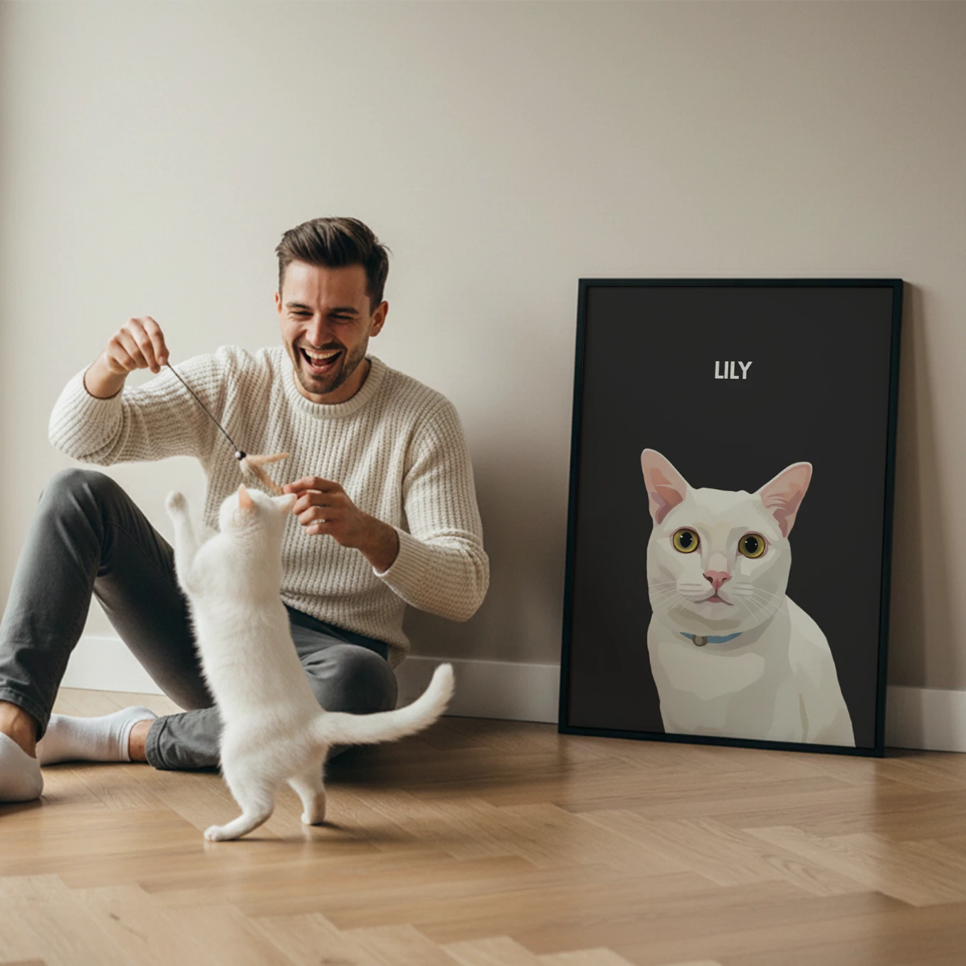 Personalized Cat Poster "Painting"