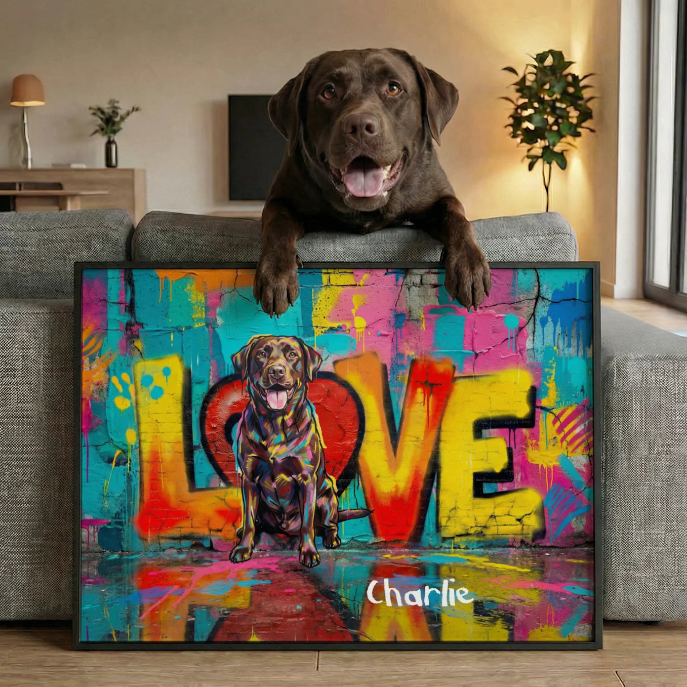 Personalized Poster "LOVE" Multi Animal
