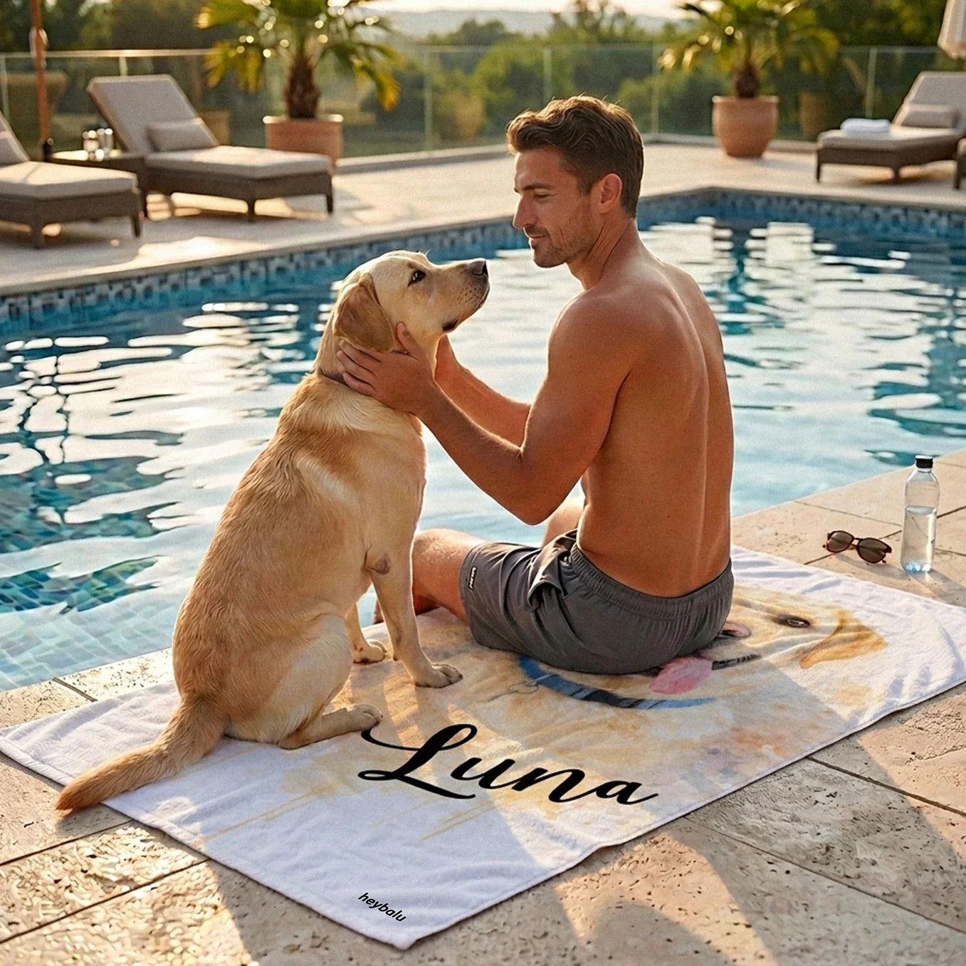 Personalized Towel "Watercolor"
