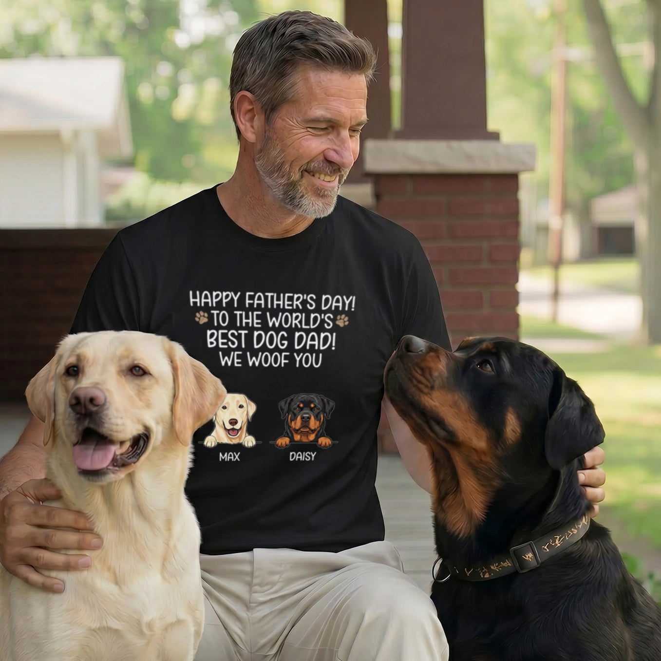 Personalized T-Shirt Cartoon “Father's Day”