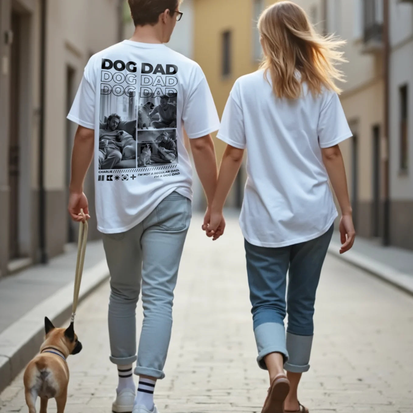Personalized Oversized T-Shirt "Dog Dad"