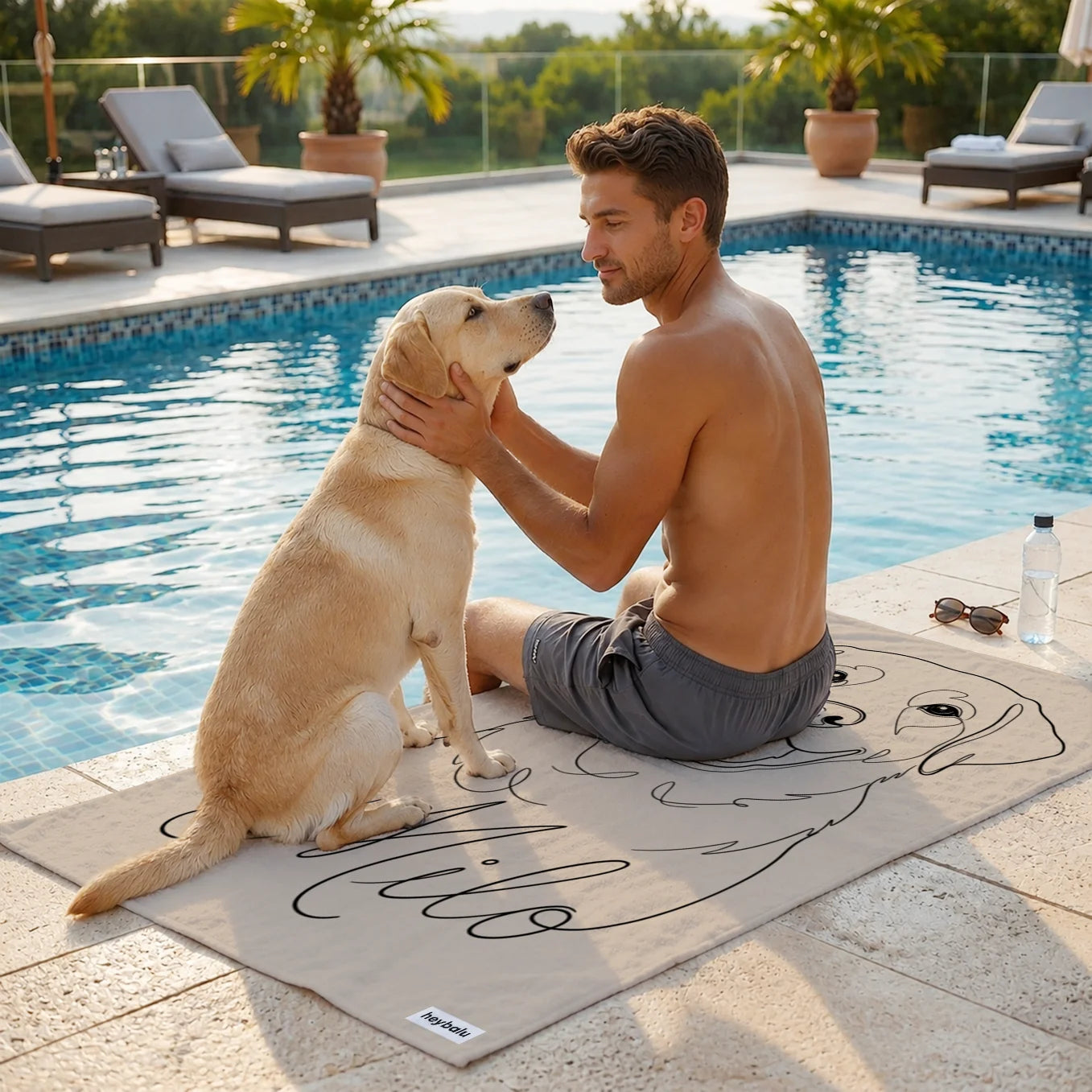 Personalized Towel "Line Art"