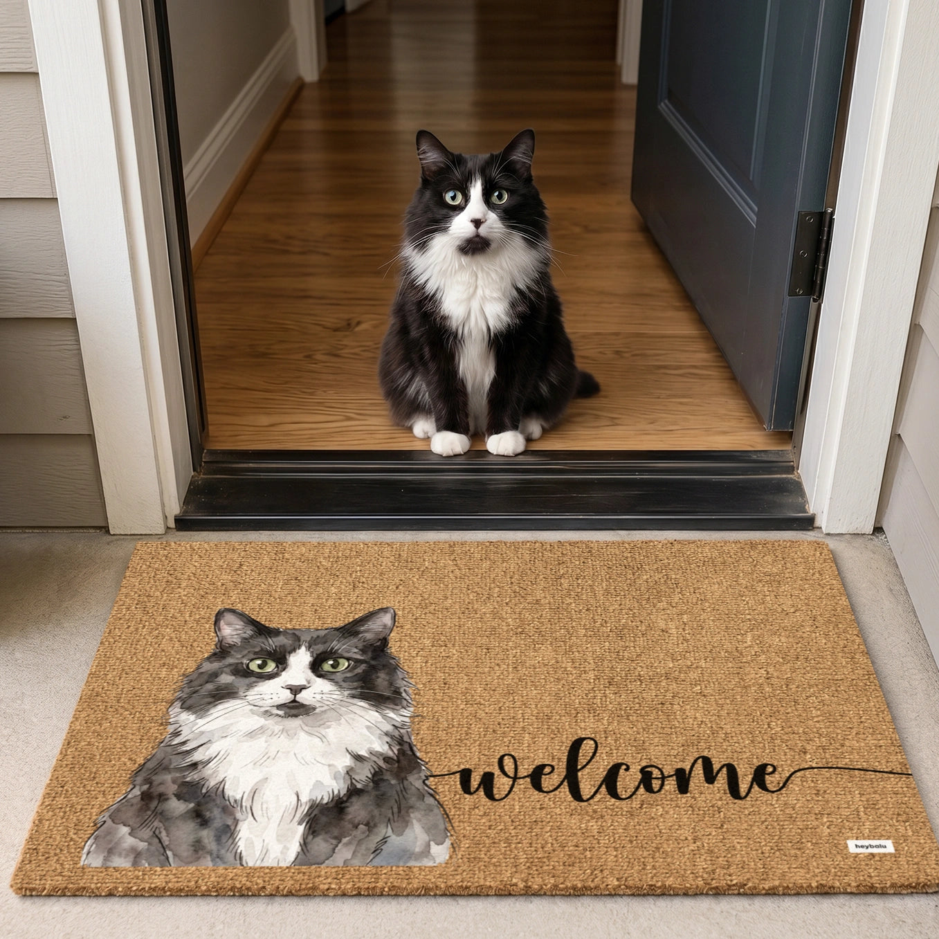 Personalized Doormat "Welcome"