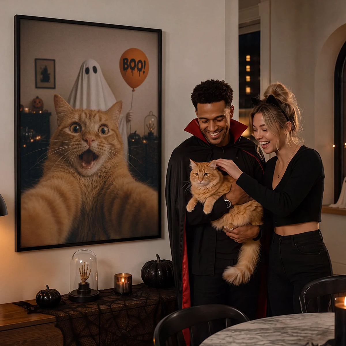 Personalized Cat Poster “Scary Selfie”