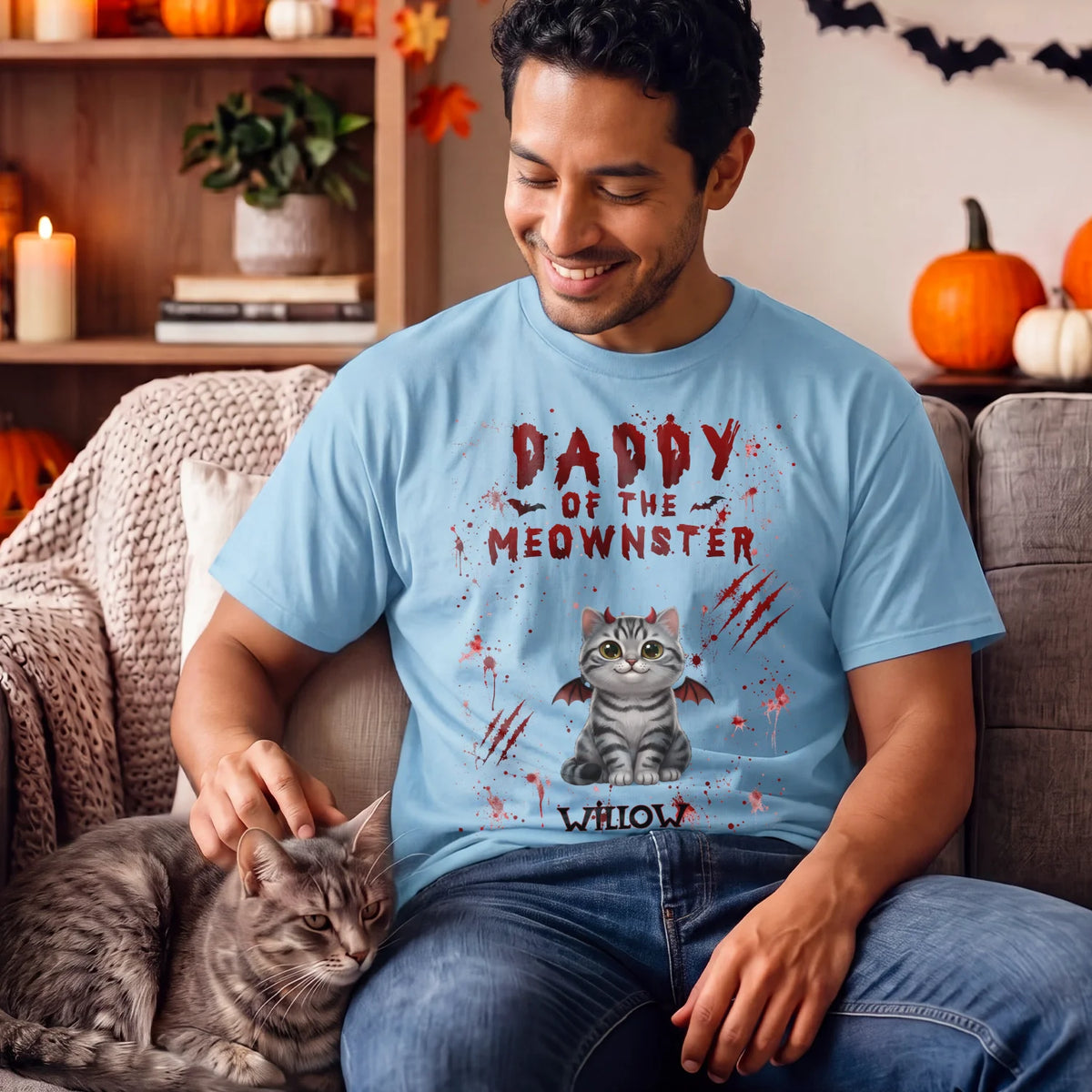 Personalized T-Shirt "Halloween Cat"