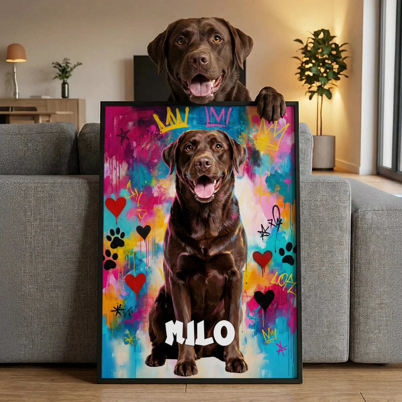 Personalized Pet Poster "Street Art"