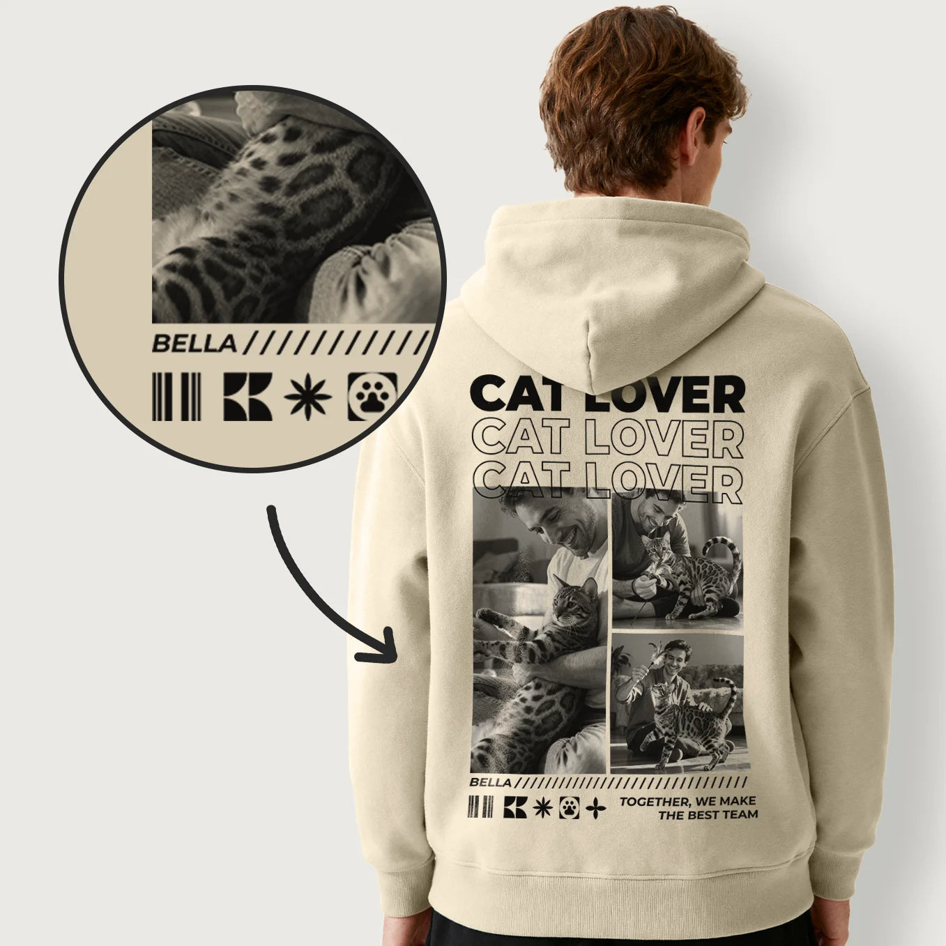 Personalized Hoodie "Cat Dad"