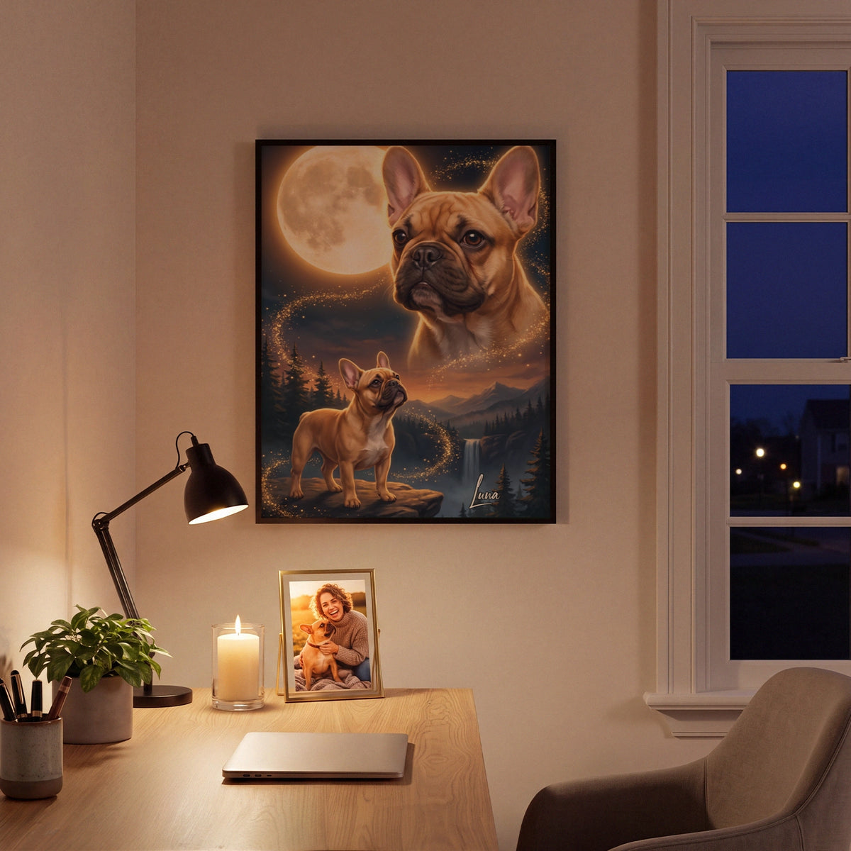 Personalized Poster "Howling Dog"