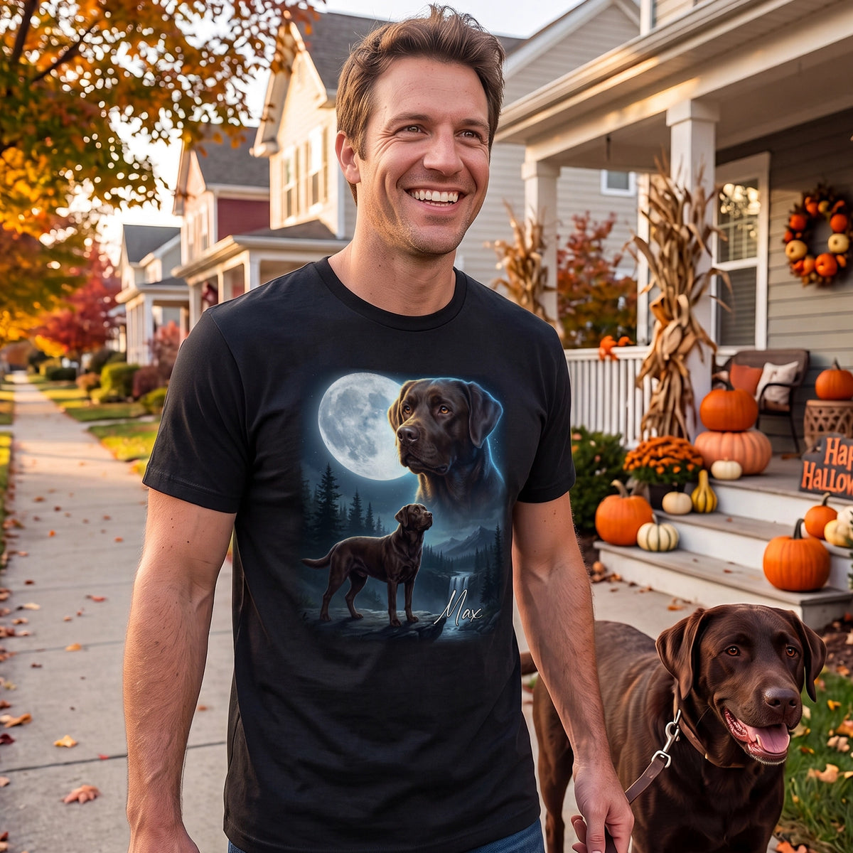 Personalized T-Shirt "Howling Dog"