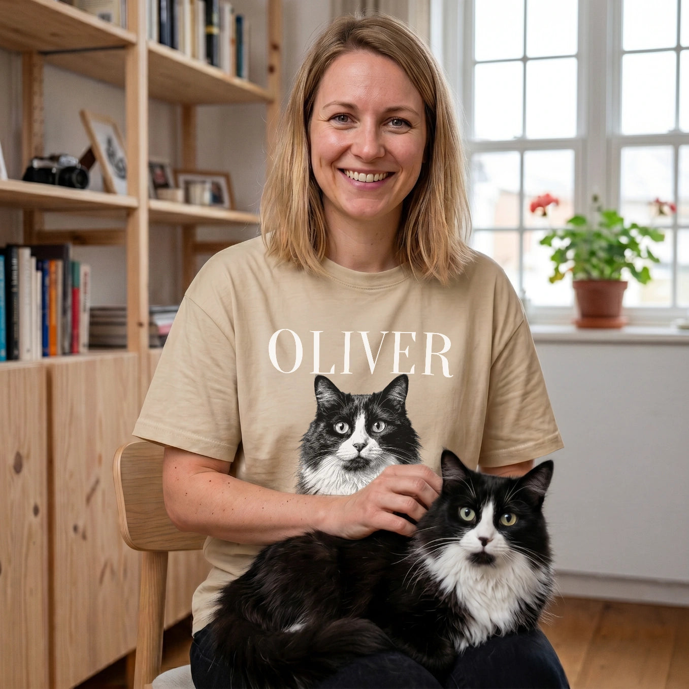 Personalized T-Shirt "Cat Retro"