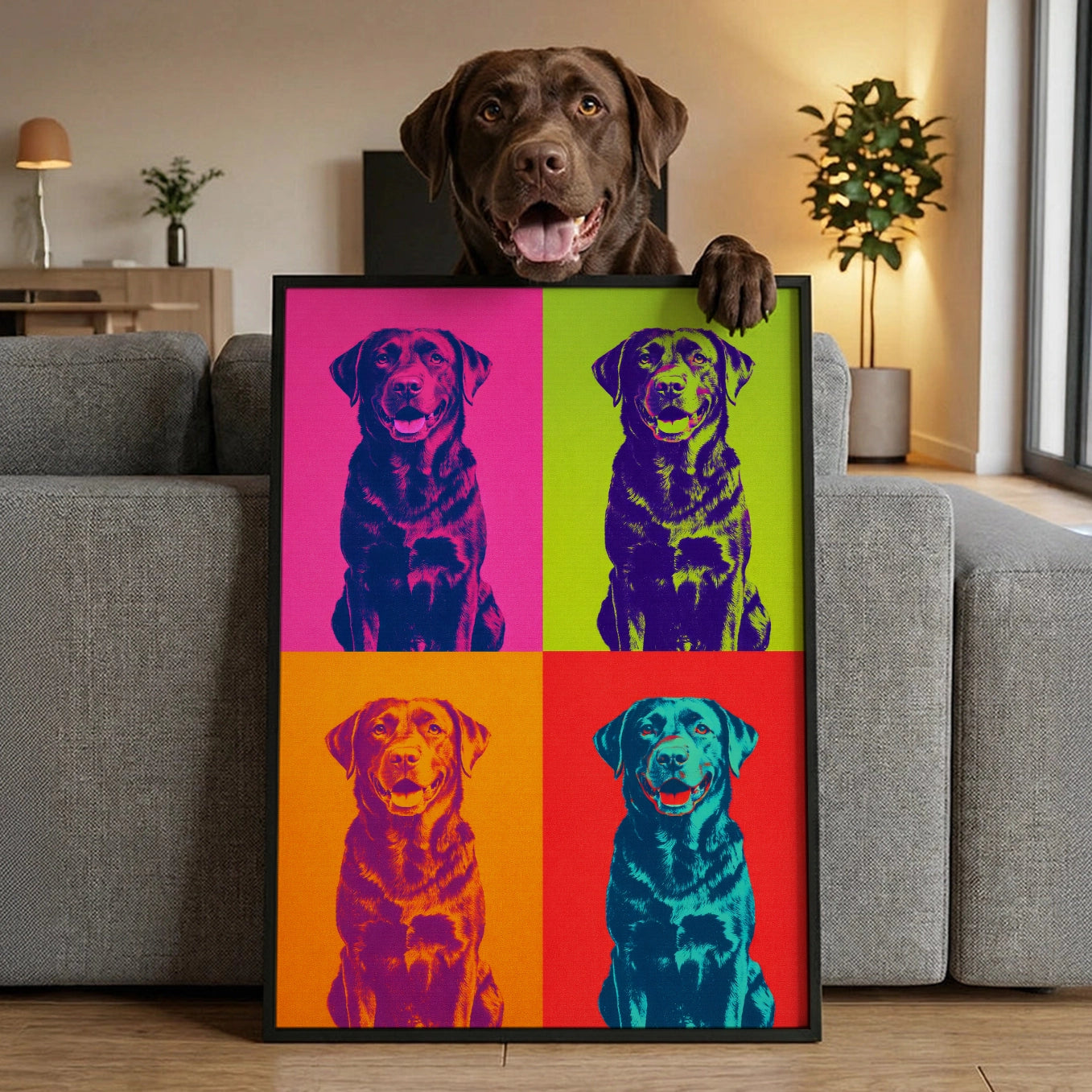 Personalized Poster "Dog Pop Art"