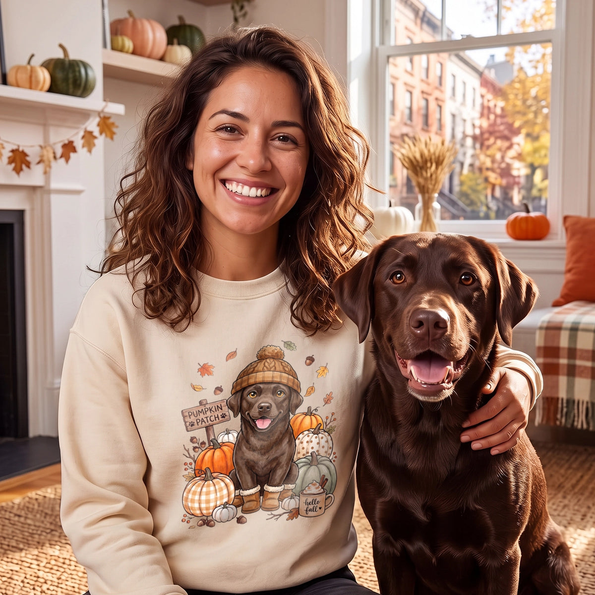 Personalized Sweater "Pet Pumpkin Patch"