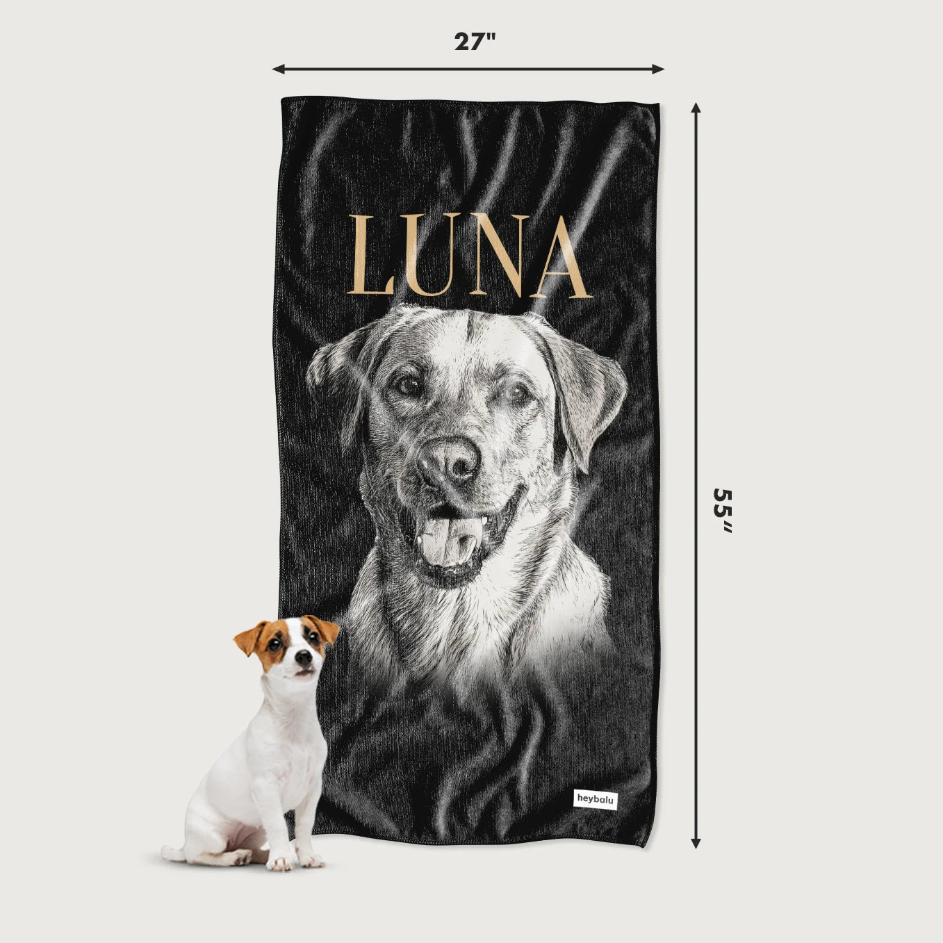 Personalized Bath Towel "Retro"