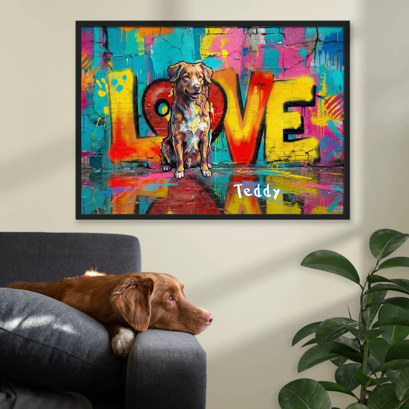 Personalized Poster "LOVE" Multi Animal