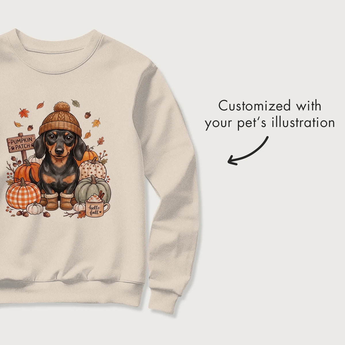Personalized Sweater "Pet Pumpkin Patch"