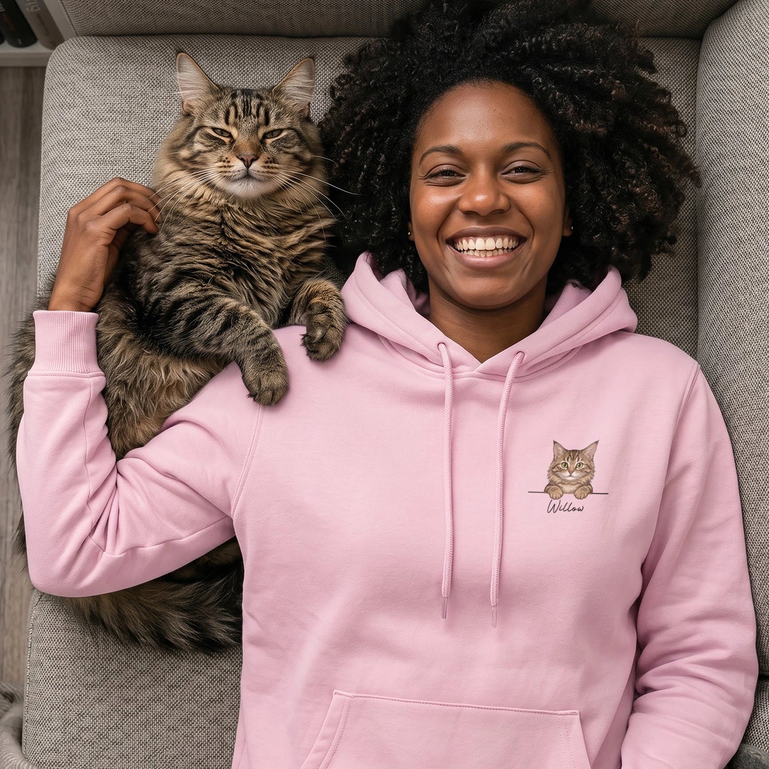 Personalized Hoodie "Cartoon Cat"