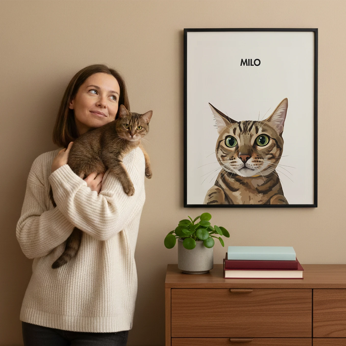 Personalized Cat Poster "Painting"