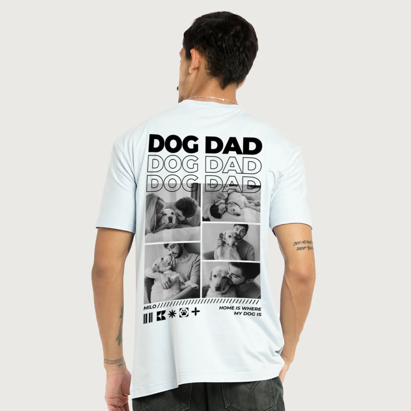 Personalized Oversized T-Shirt "Dog Dad"