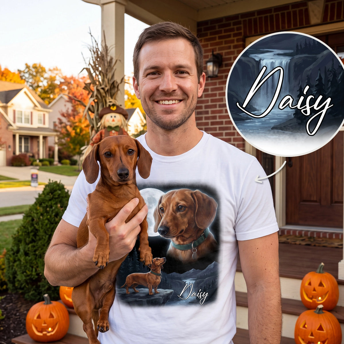 Personalized T-Shirt "Howling Dog"