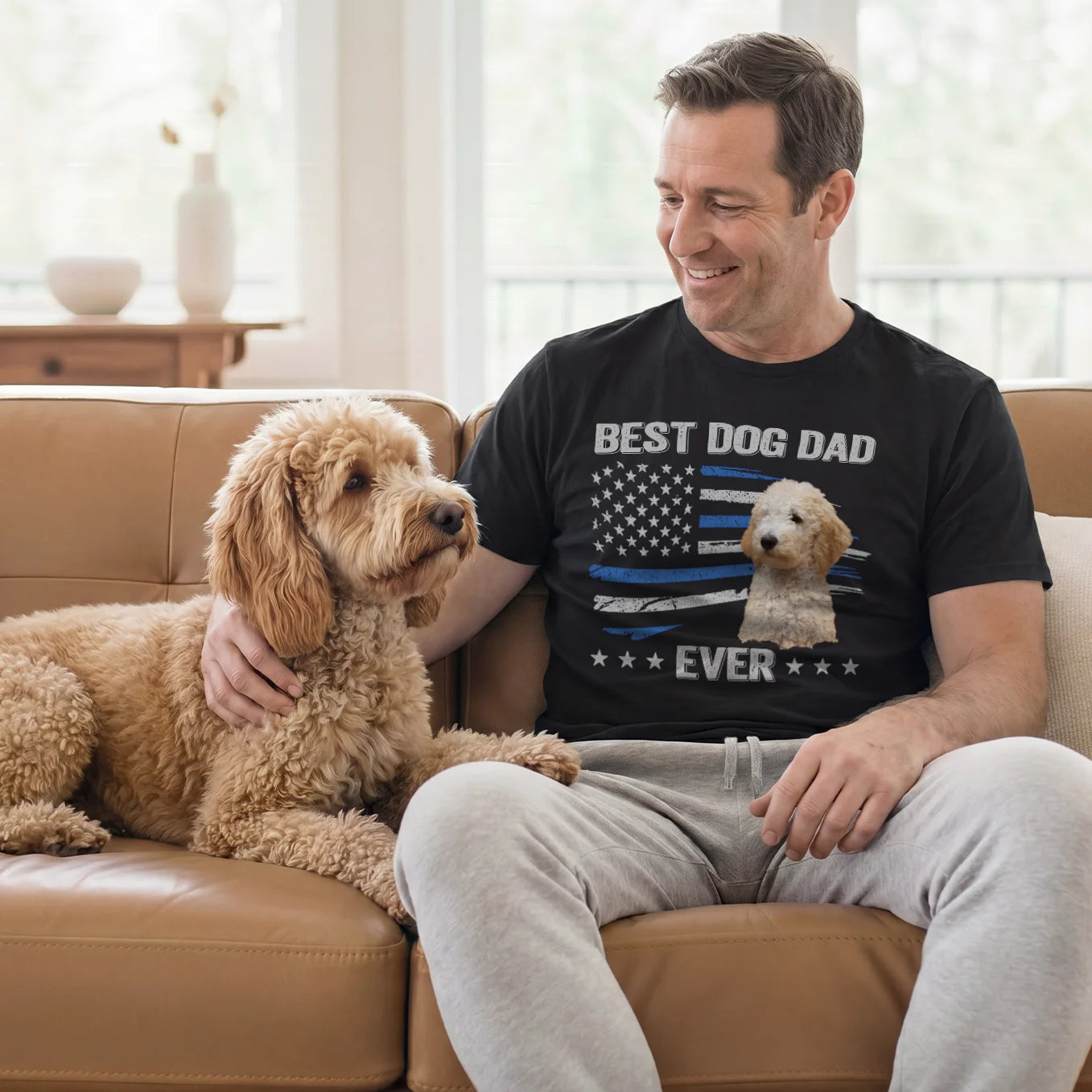 T-Shirt "Best Dog Dad Ever"
