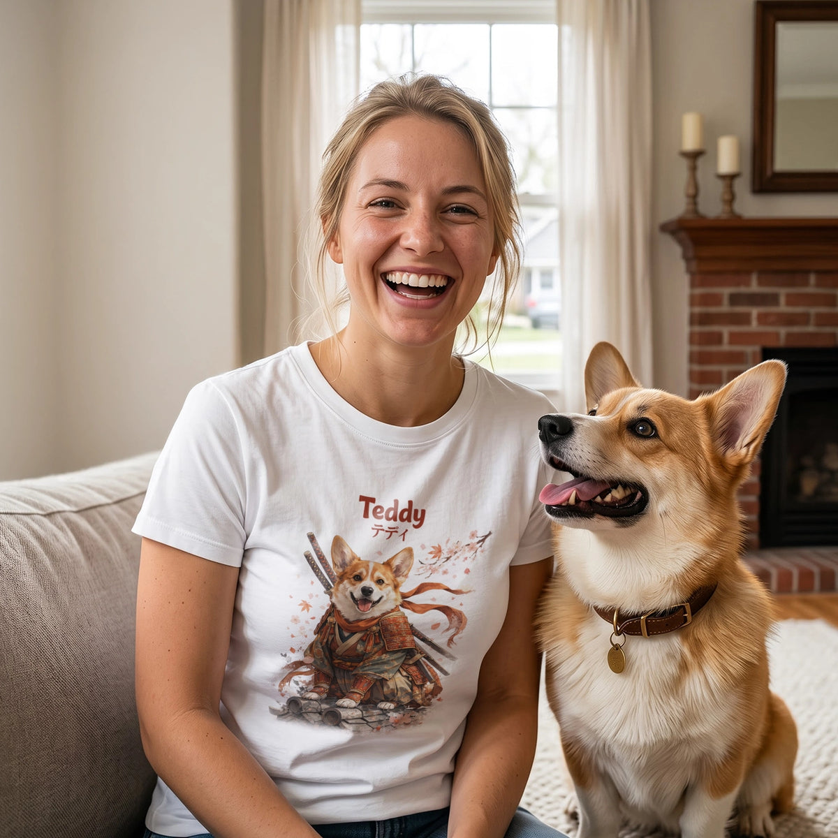 Personalisiertes T-Shirt "Samurai" – personalisiertes Geschenk – Ansicht 4