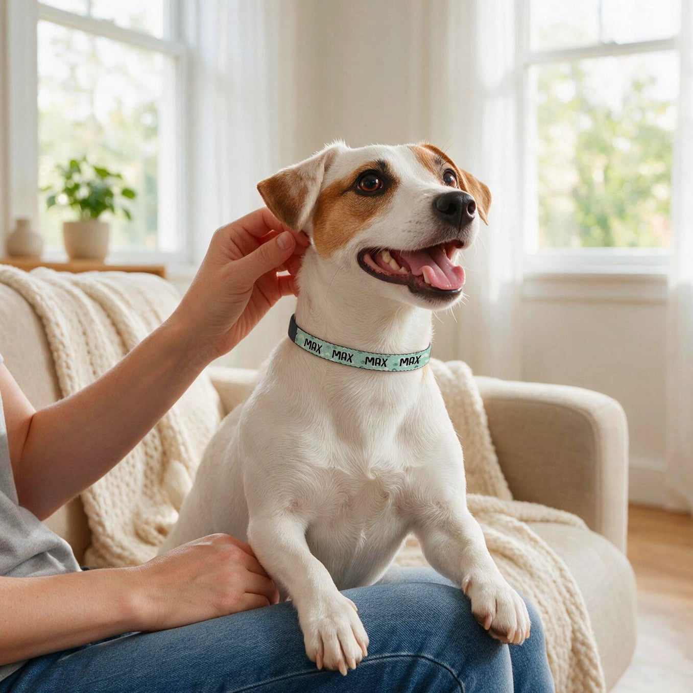 Personalized Dog Collar "Hearts"