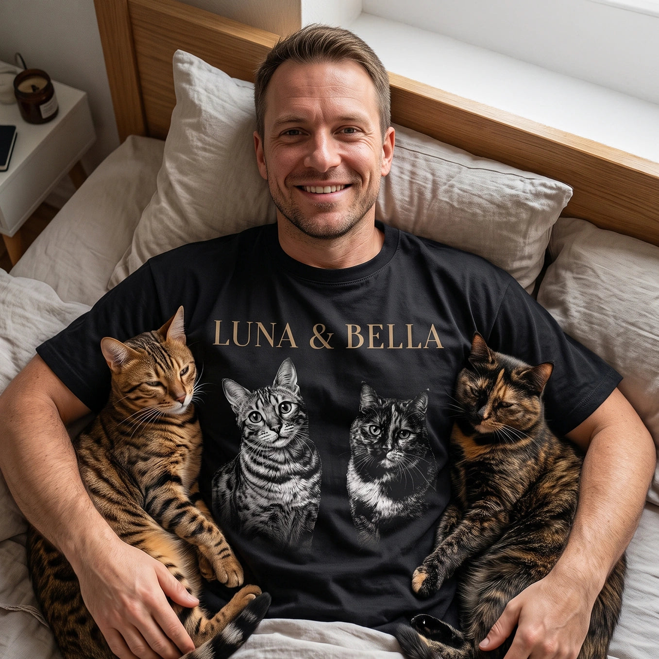 Personalized T-Shirt "Cat Retro"
