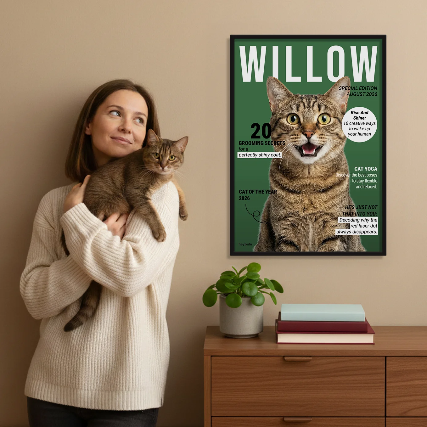 Personalized Magazine Poster "Cat"