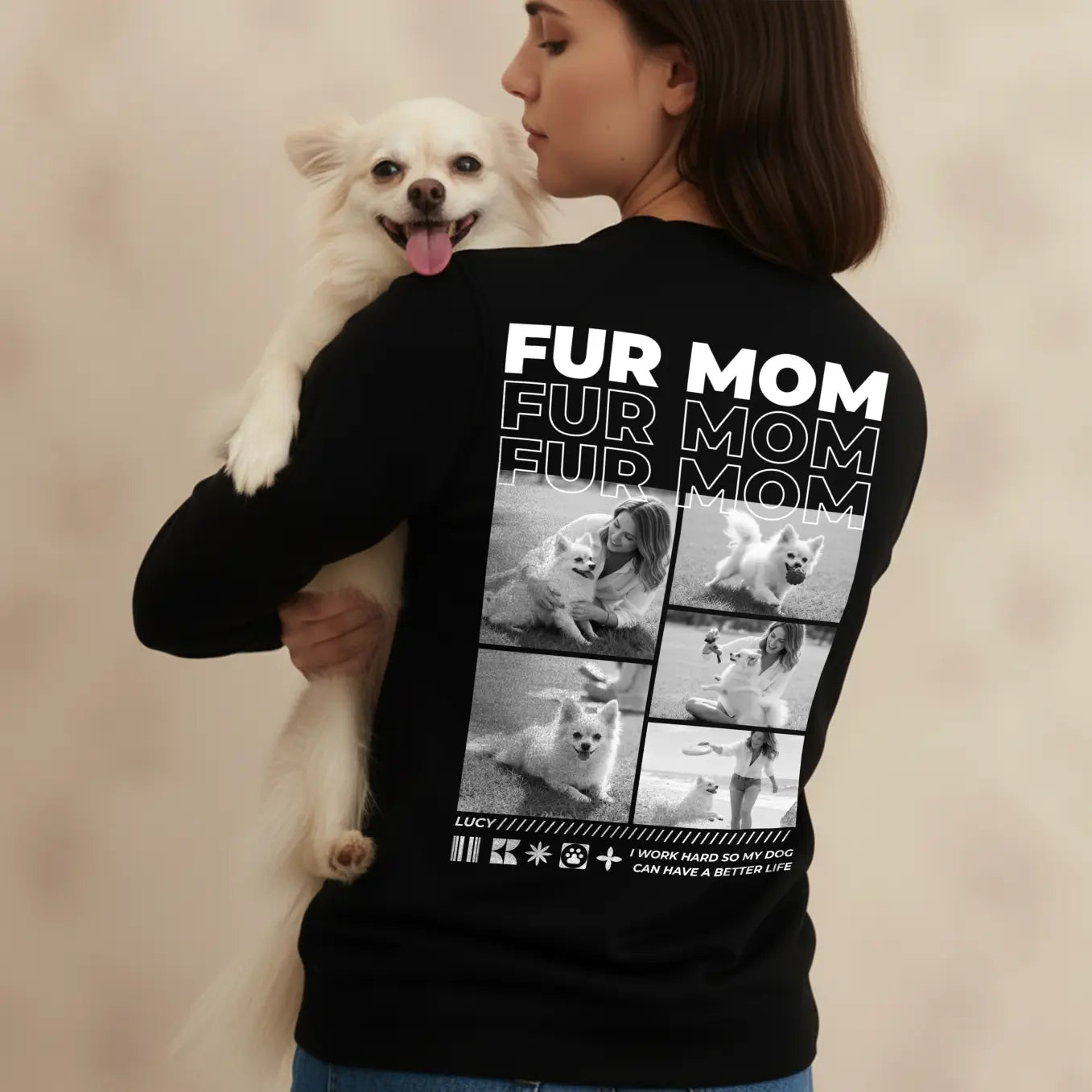 Personalized Sweater "Dog Mom"
