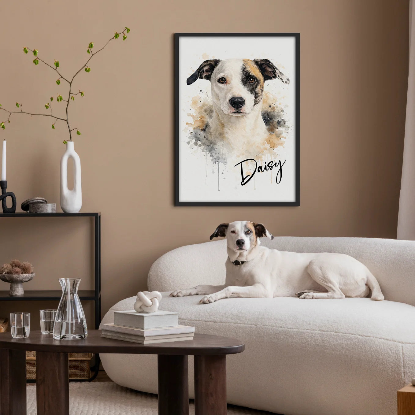 Personalized Dog Portrait "Watercolor"