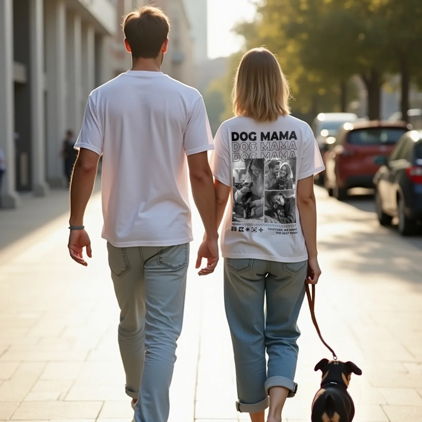 Personalized Oversized T-Shirt "Dog Mom"