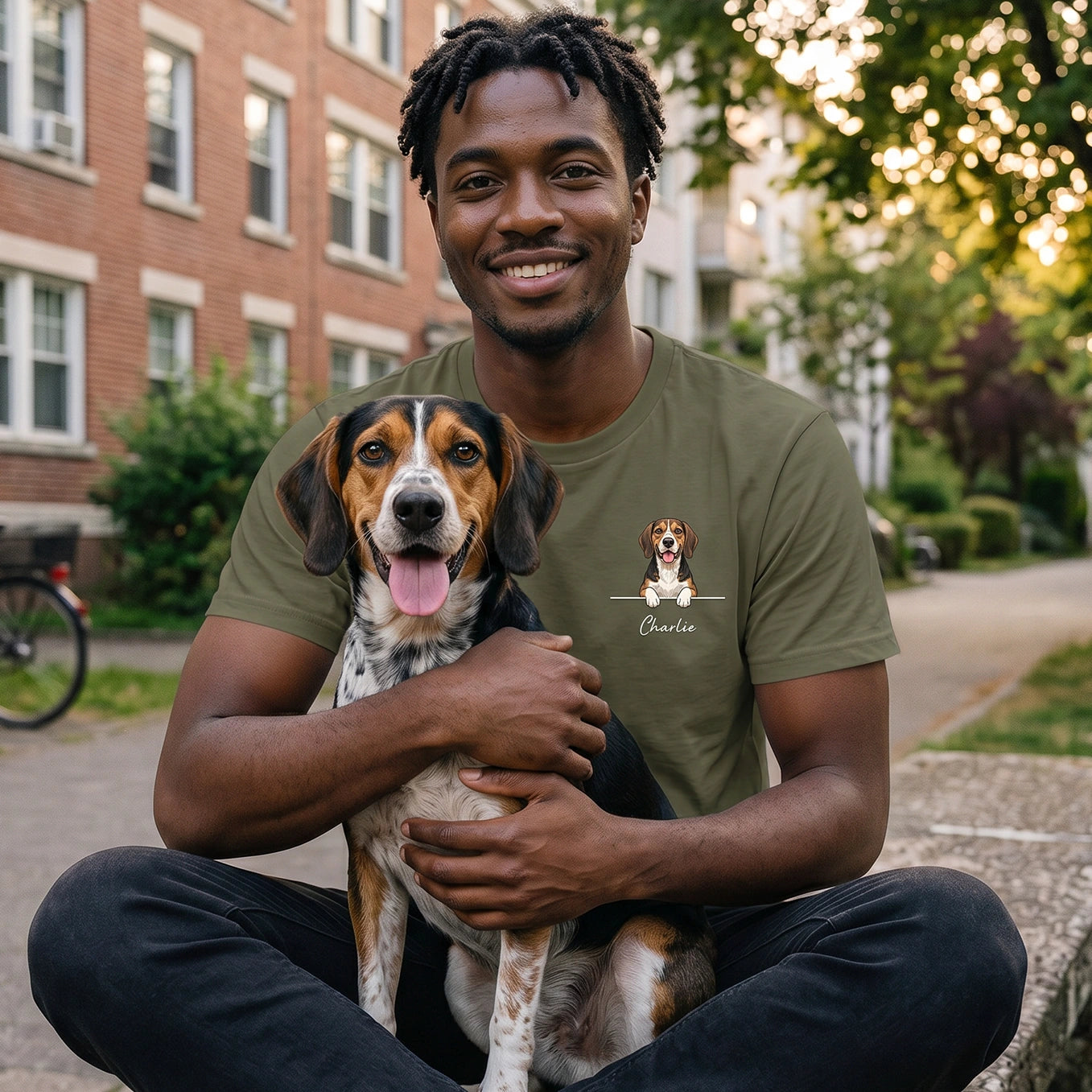 Personalized T-Shirt "Cartoon Dog"