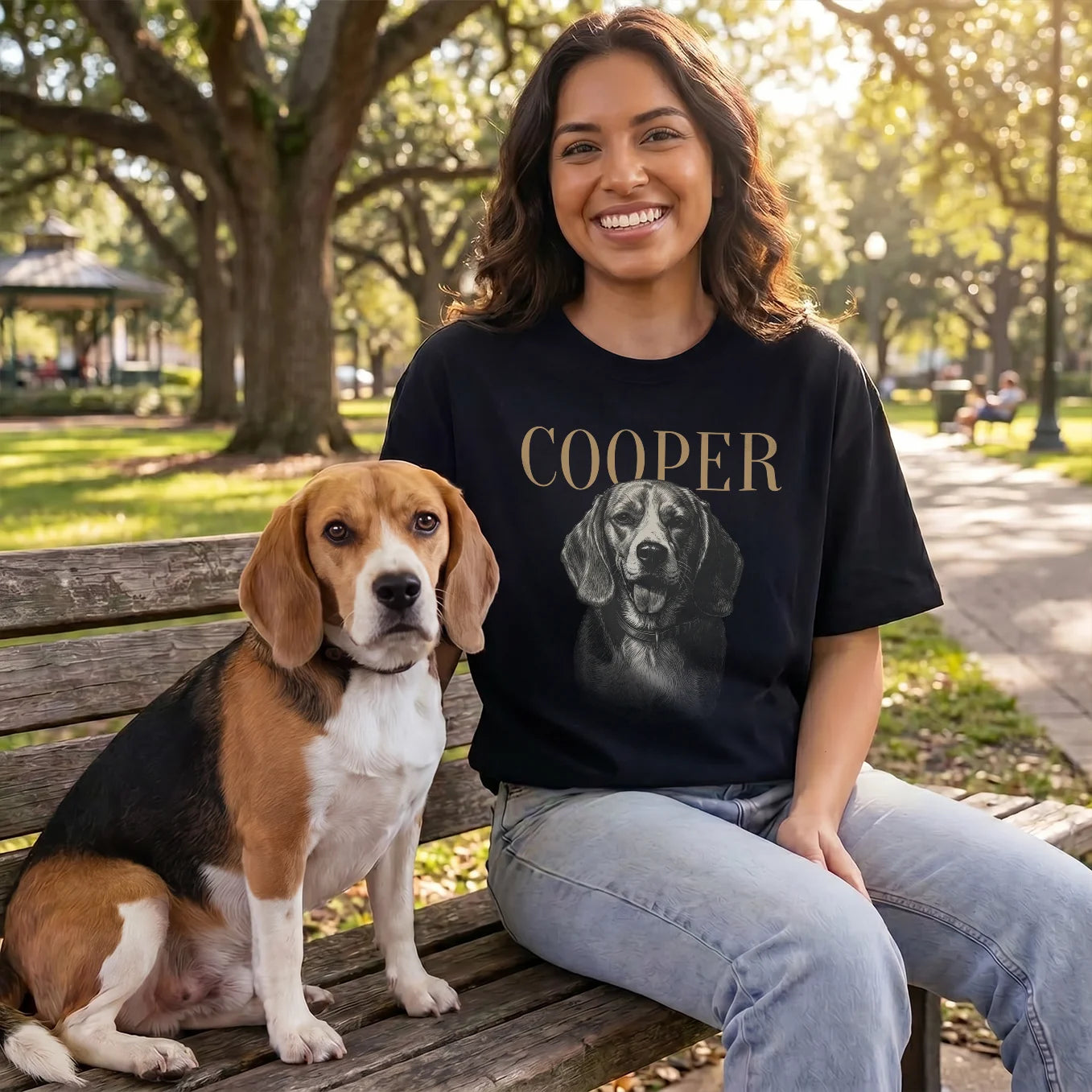 Personalized Oversized Pet T-Shirt "Retro"