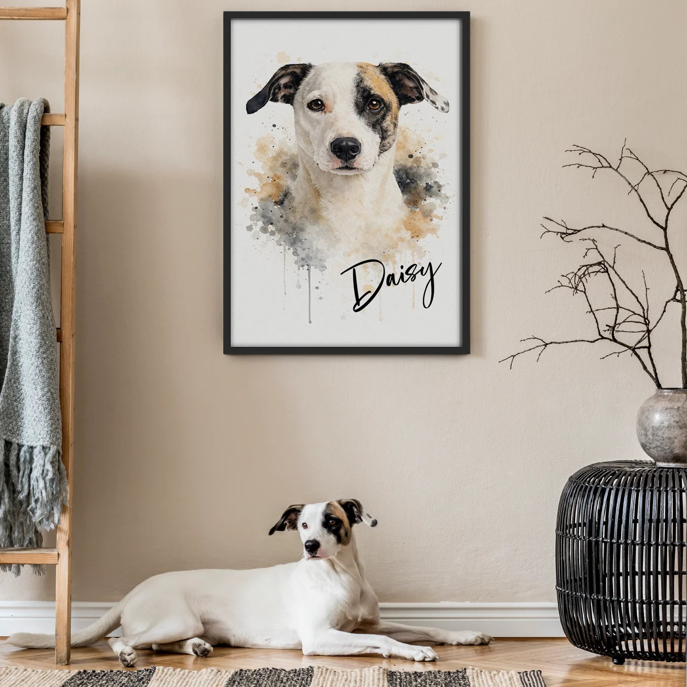 Personalized Dog Portrait "Watercolor"