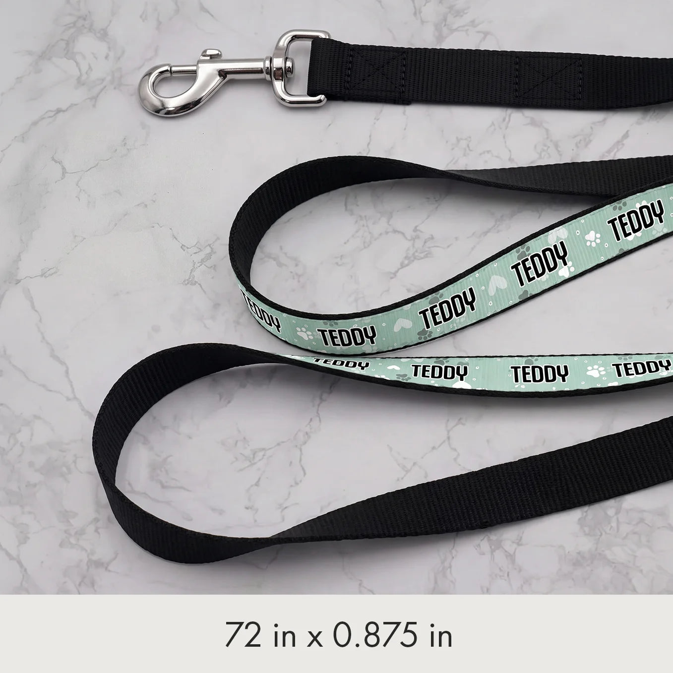 Personalized Dog Leash "Hearts"