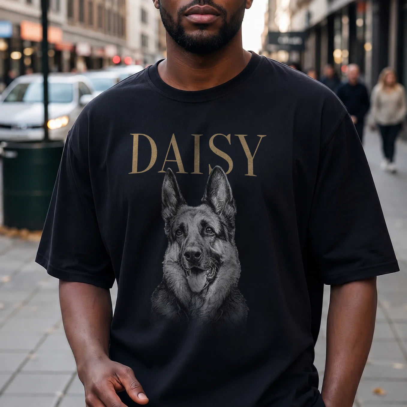Personalized Oversized Pet T-Shirt "Retro"