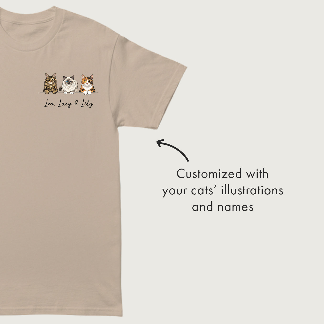 Personalized T-Shirt "Cartoon Cat"