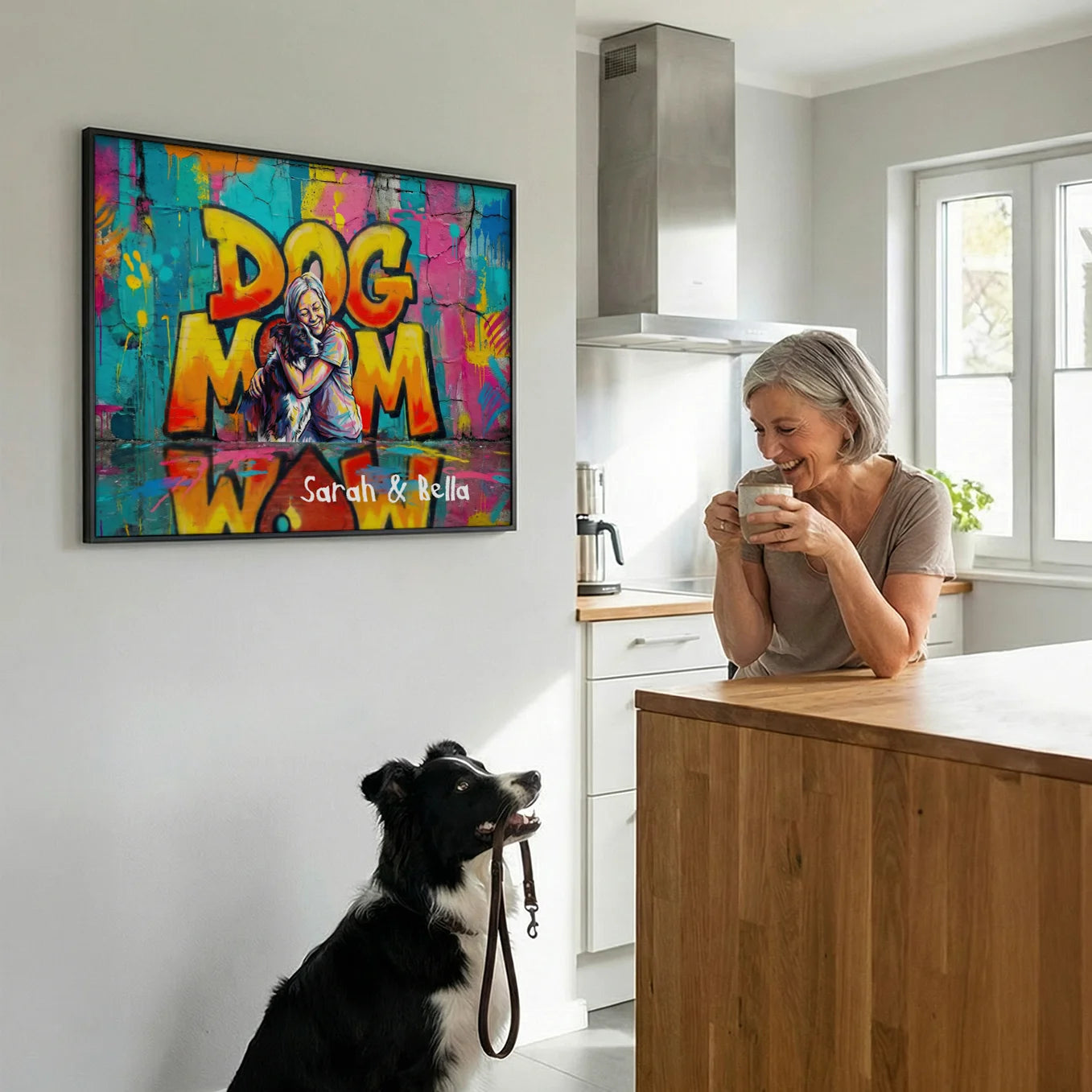 Personalized Dog Mom LOVE Poster Custom Photo Gift
