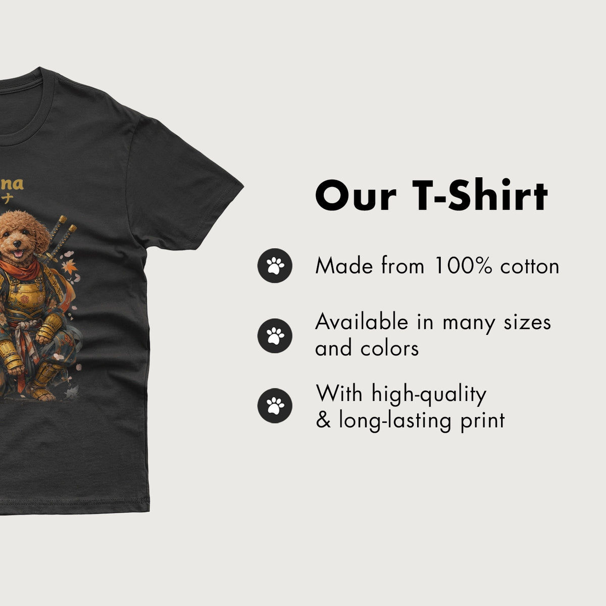 Personalisiertes T-Shirt "Samurai" – personalisiertes Geschenk – Ansicht 5