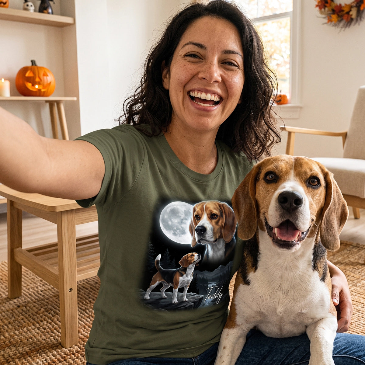 Personalized T-Shirt "Howling Dog"